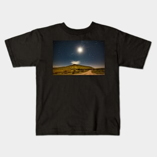 Hay Bluff by Moonlight, Brecon Beacons National Park Kids T-Shirt